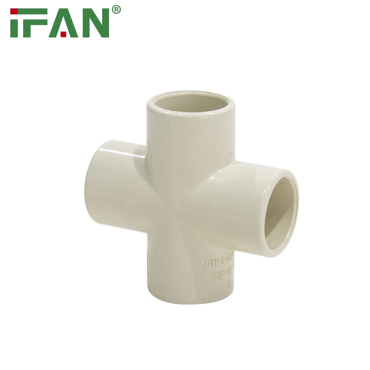 Ifan PVC/UPVC/CPVC Pipe Fittings Factory Price Sch40 Sch80 ASTM2846 Fourway for Water Supply