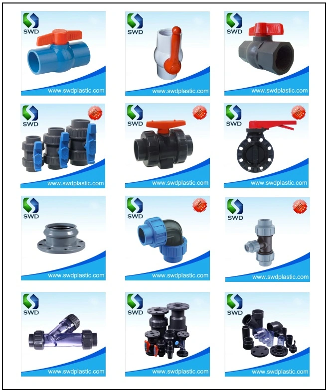 China ASTM Sch80 Plastic PVC Pn16 Pipe Fitting for Water Supply