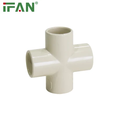 Ifan PVC/UPVC/CPVC Pipe Fittings Factory Price Sch40 Sch80 ASTM2846 Fourway for Water Supply