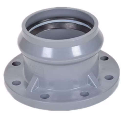 Premium Plastic Pipe End Fitting UPVC Pressure Pipe Fittings for Water Supply DIN Standard 1.0MPa with Rubber Ring Joint