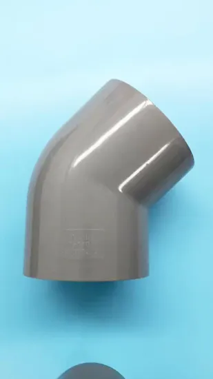 DIN Standard Pn16 PVC Plastic Fitting UPVC CPVC Elbow 45 Industry Plumbing Pipe Fittings