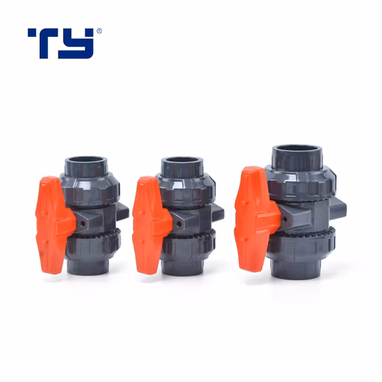 PVC/CPVC True Union Ball Valve CE Certificated ASTM/Bsp Standard Plastic Pipe Fittings