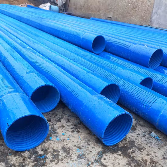 PVC Borehole Water Well Casing Pipe Erikeke Brand Thread Split-Casing Pipe for Drink Water Drilling Pipe Supplier